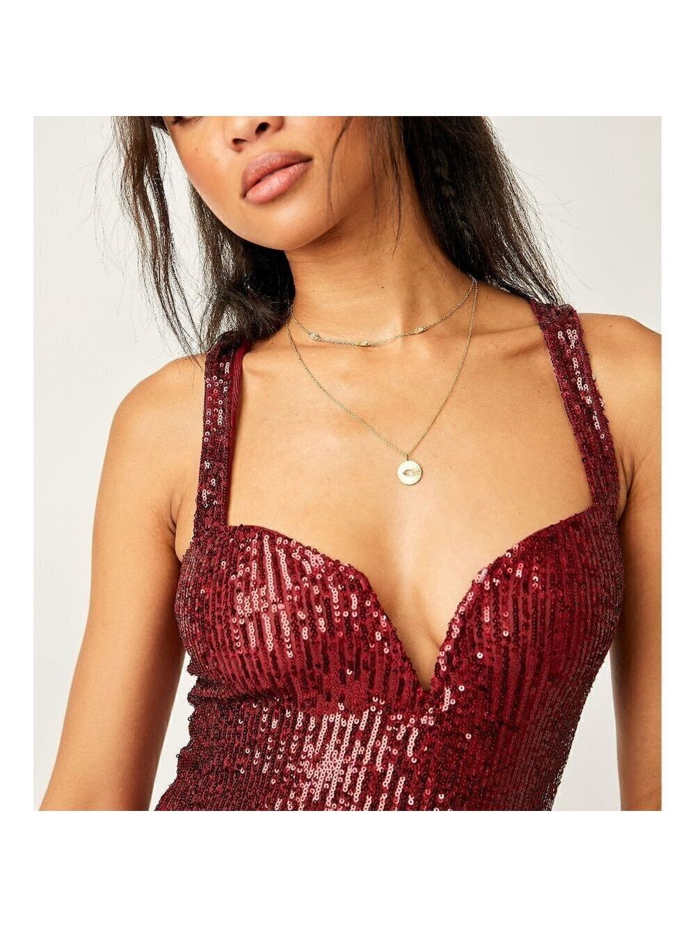 FREE PEOPLE Sparks Fly Bodysuit / Red Pop - Picture 5 of 7